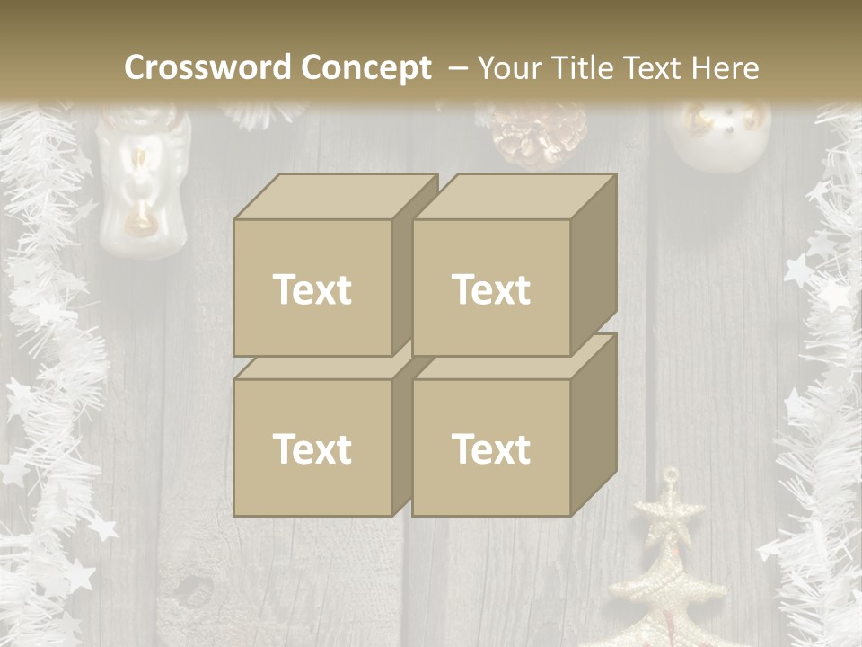 White Bauble Needle PowerPoint Template