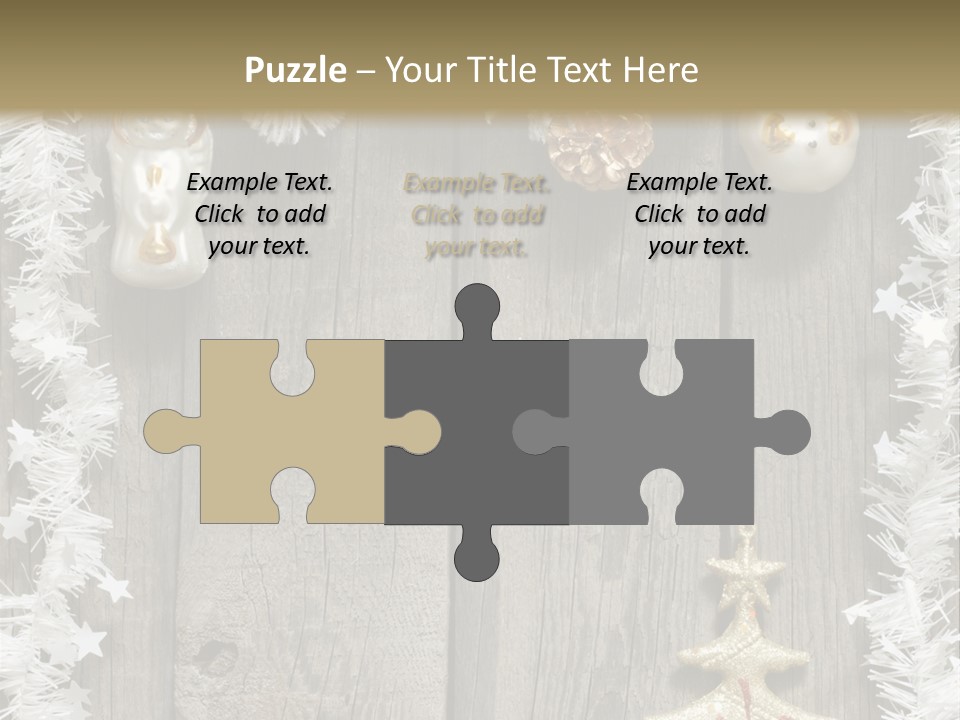 White Bauble Needle PowerPoint Template