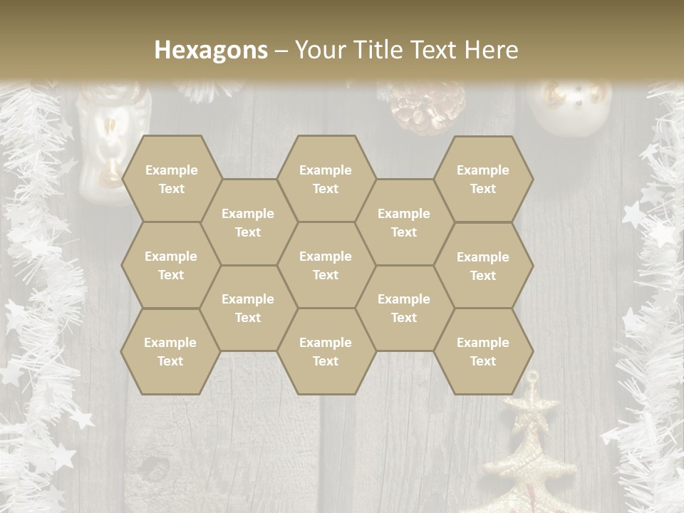 White Bauble Needle PowerPoint Template