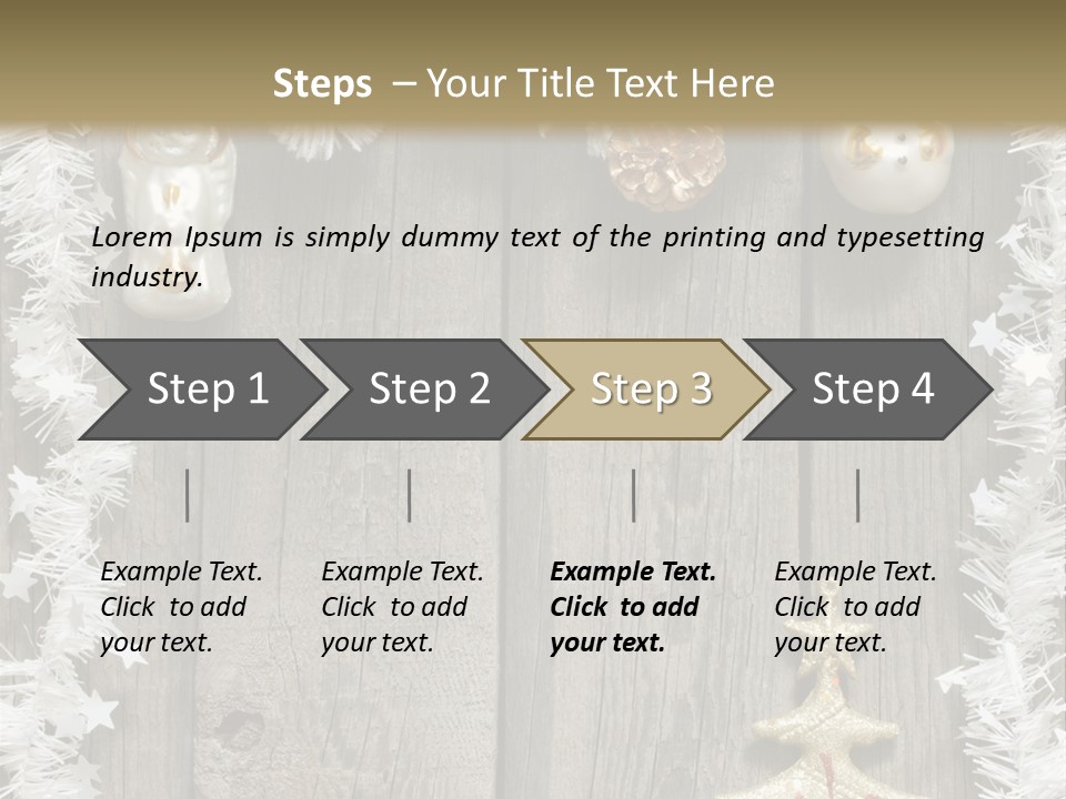 White Bauble Needle PowerPoint Template