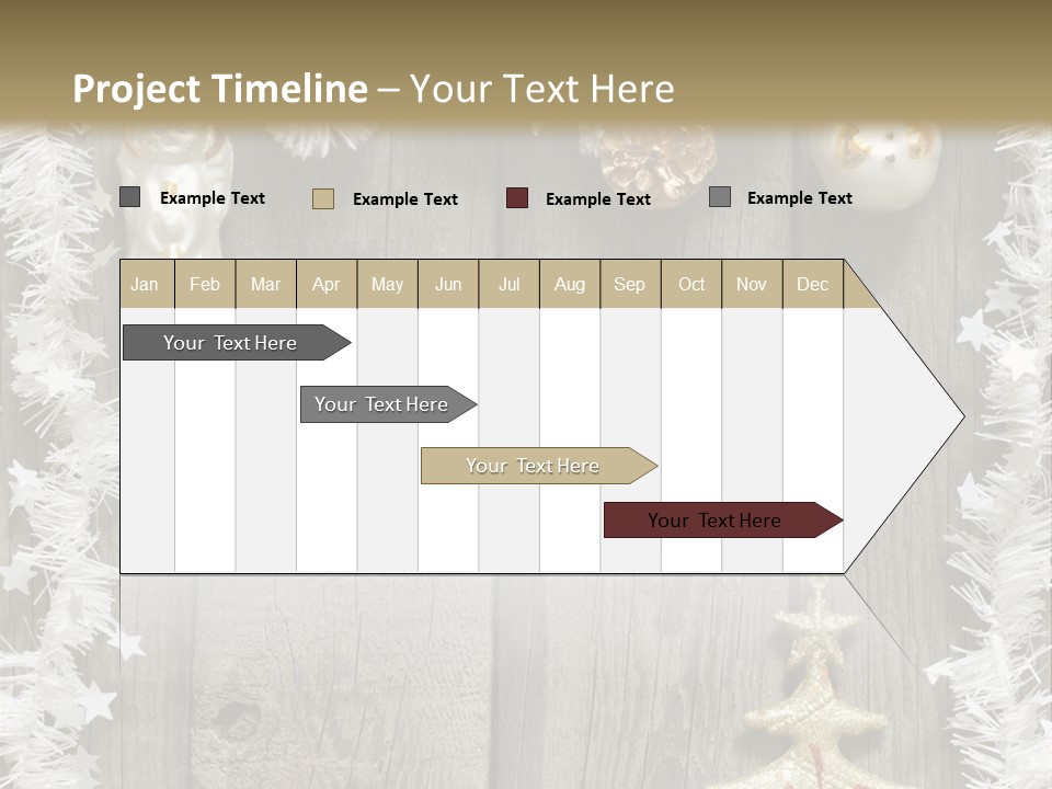 White Bauble Needle PowerPoint Template