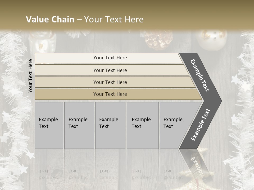 White Bauble Needle PowerPoint Template
