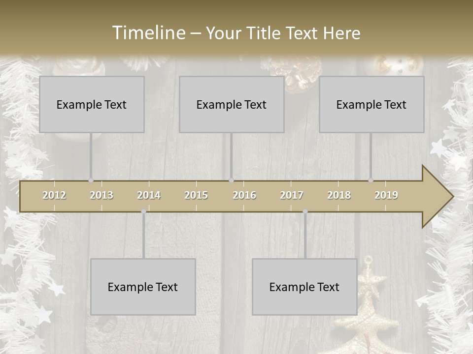 White Bauble Needle PowerPoint Template