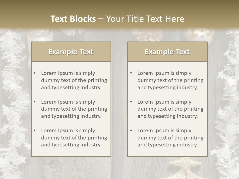 White Bauble Needle PowerPoint Template