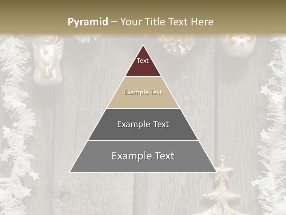 White Bauble Needle PowerPoint Template