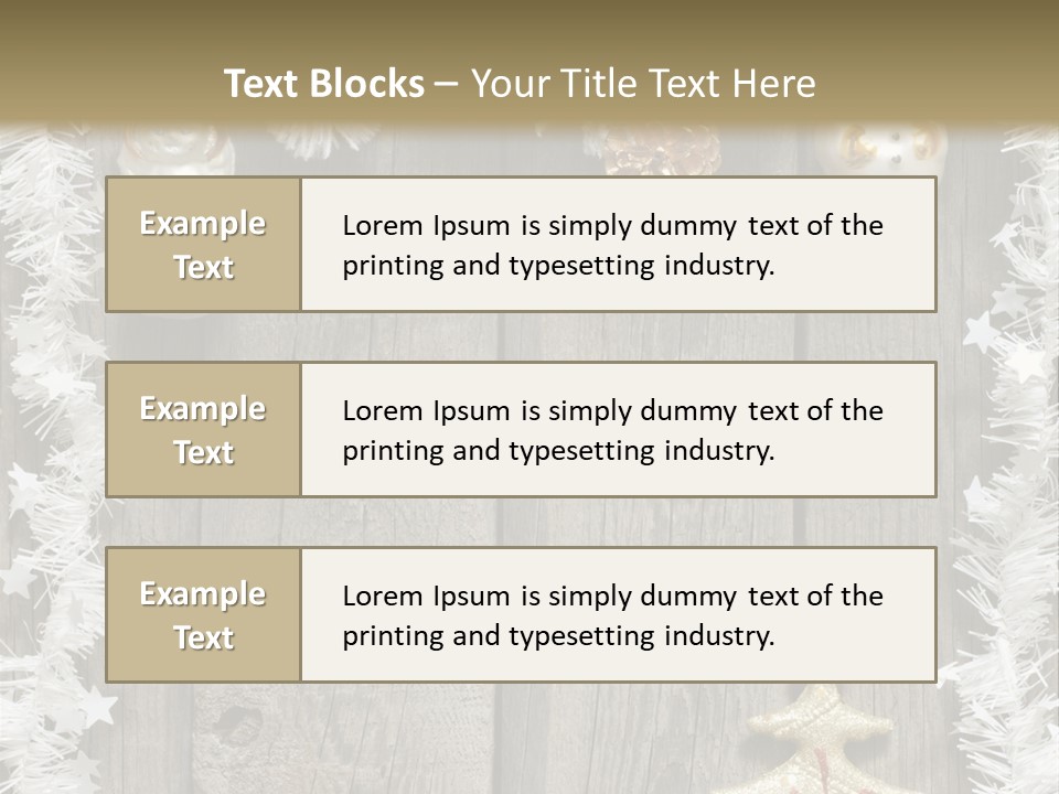 White Bauble Needle PowerPoint Template