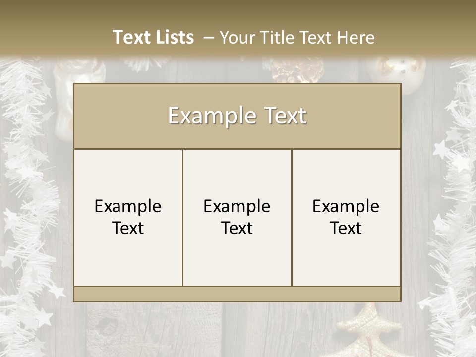 White Bauble Needle PowerPoint Template