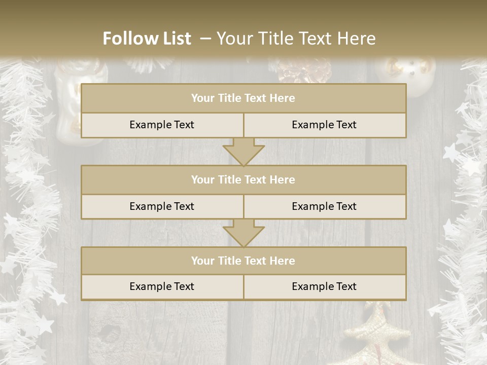 White Bauble Needle PowerPoint Template