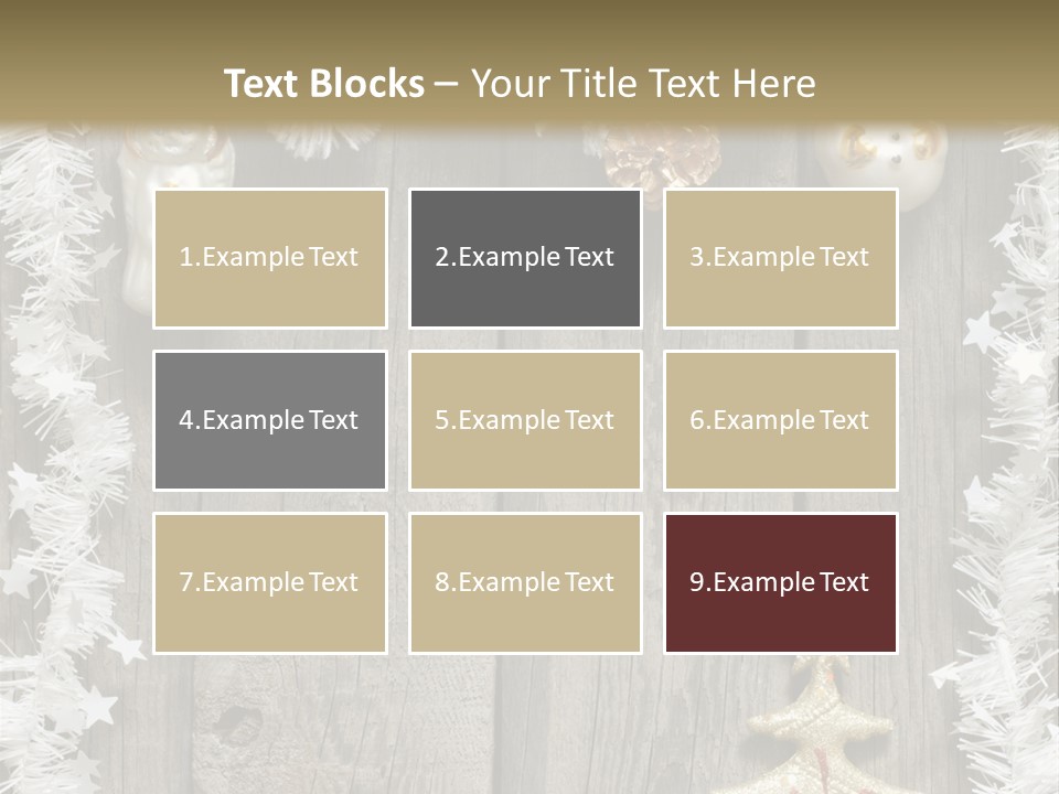 White Bauble Needle PowerPoint Template