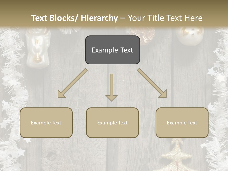 White Bauble Needle PowerPoint Template