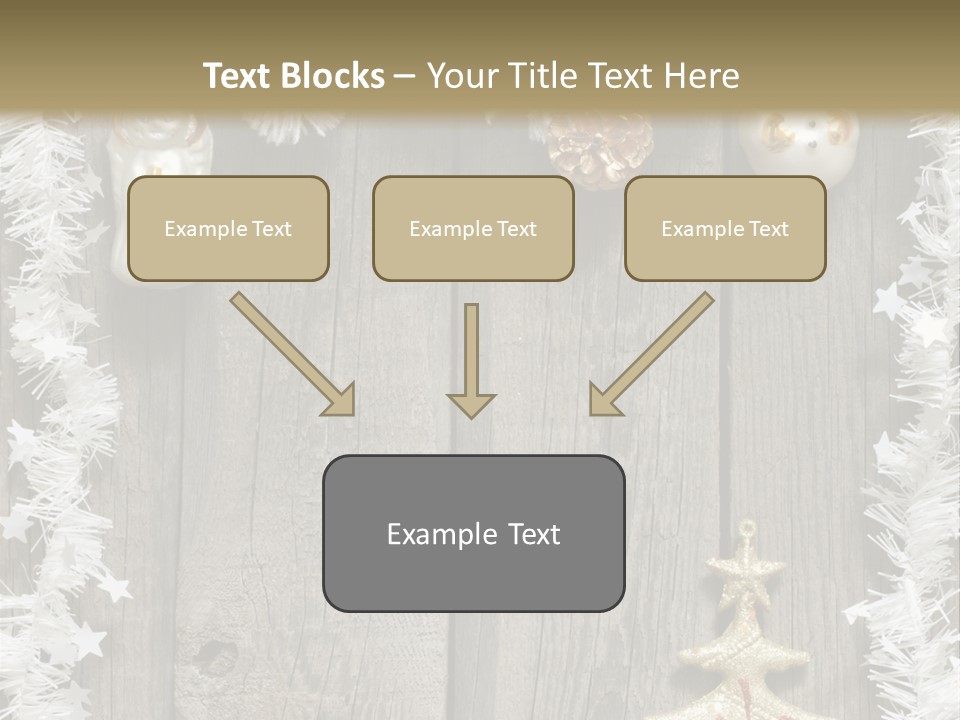 White Bauble Needle PowerPoint Template
