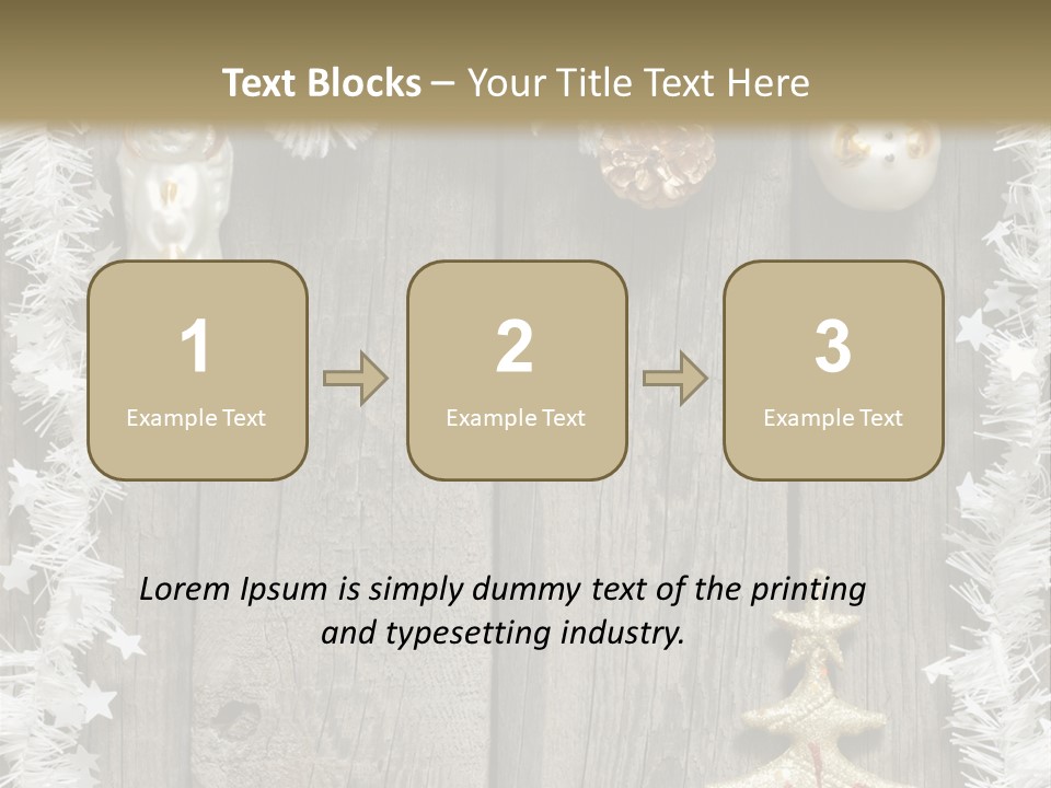 White Bauble Needle PowerPoint Template