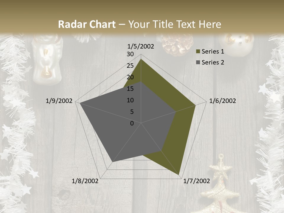 White Bauble Needle PowerPoint Template