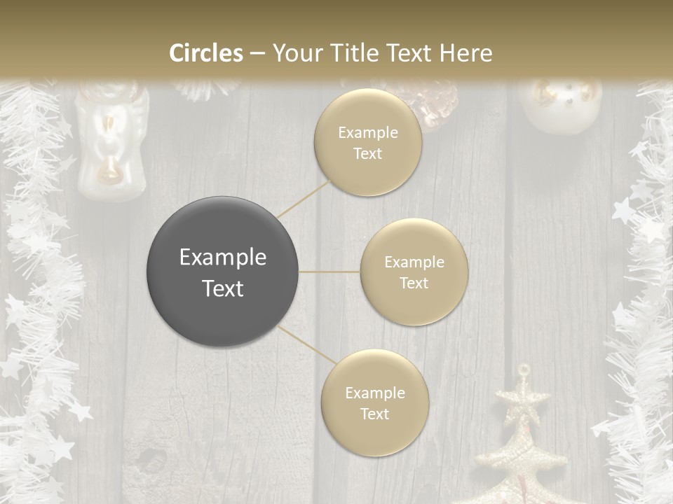 White Bauble Needle PowerPoint Template