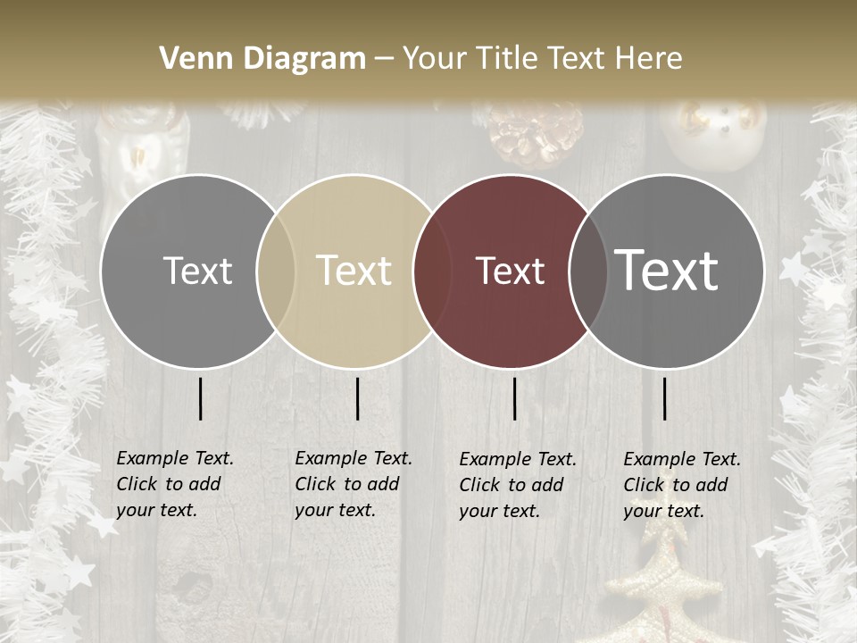 White Bauble Needle PowerPoint Template