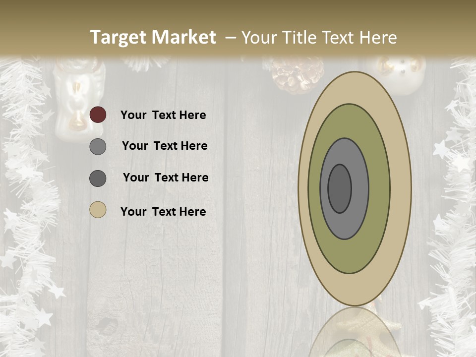 White Bauble Needle PowerPoint Template