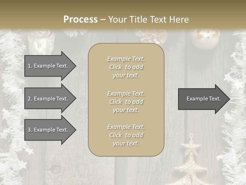 White Bauble Needle PowerPoint Template