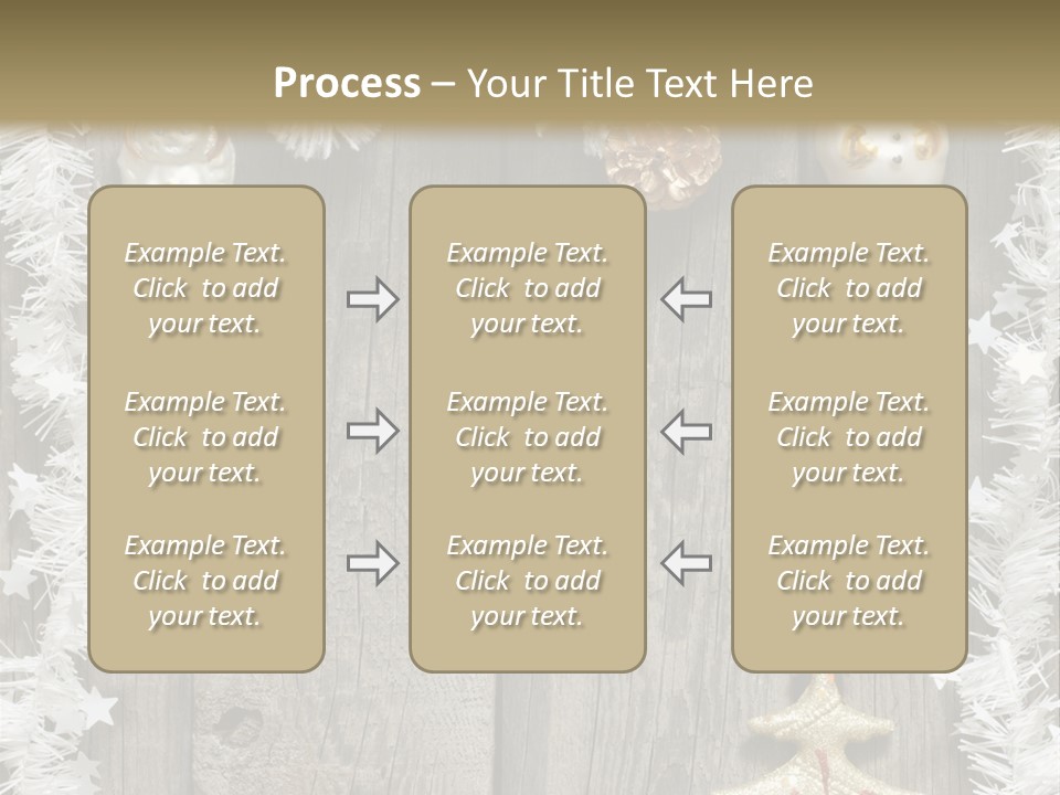 White Bauble Needle PowerPoint Template