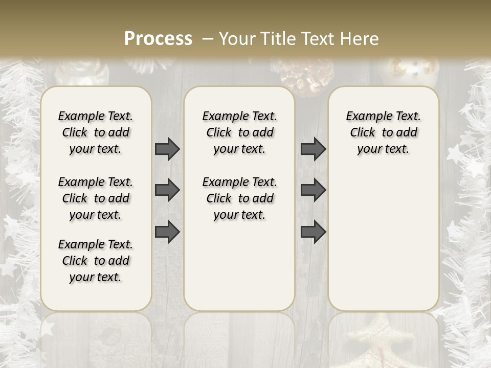 White Bauble Needle PowerPoint Template
