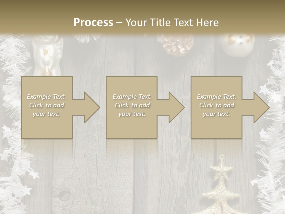 White Bauble Needle PowerPoint Template