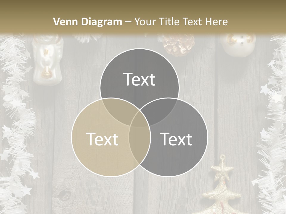 White Bauble Needle PowerPoint Template