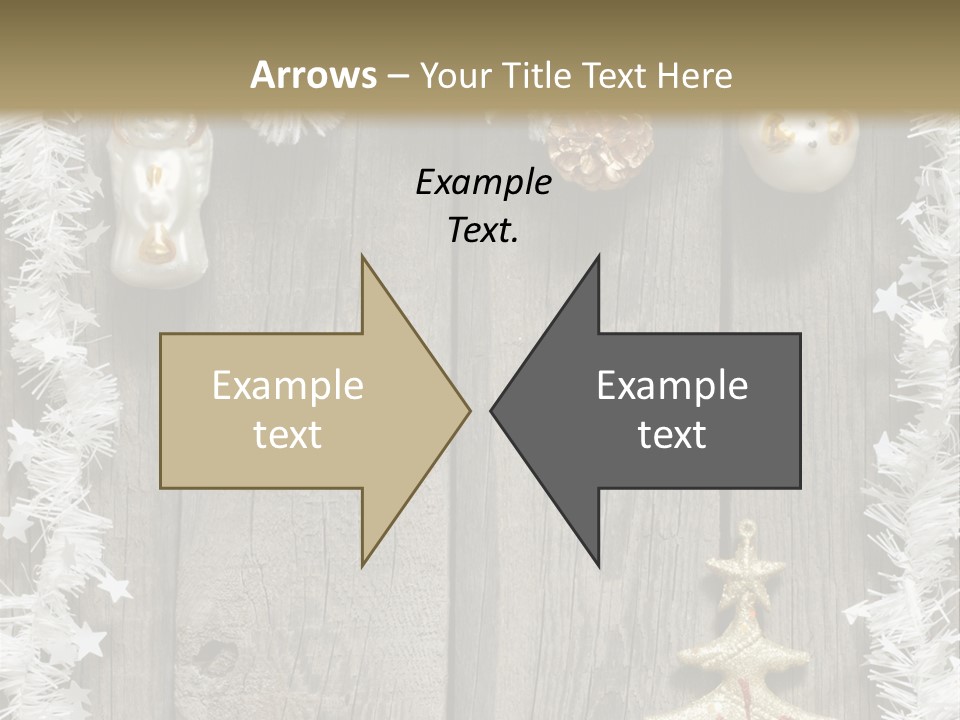 White Bauble Needle PowerPoint Template