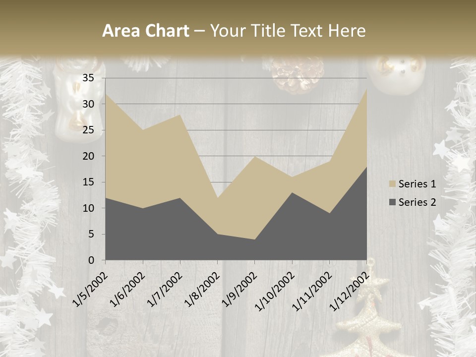 White Bauble Needle PowerPoint Template