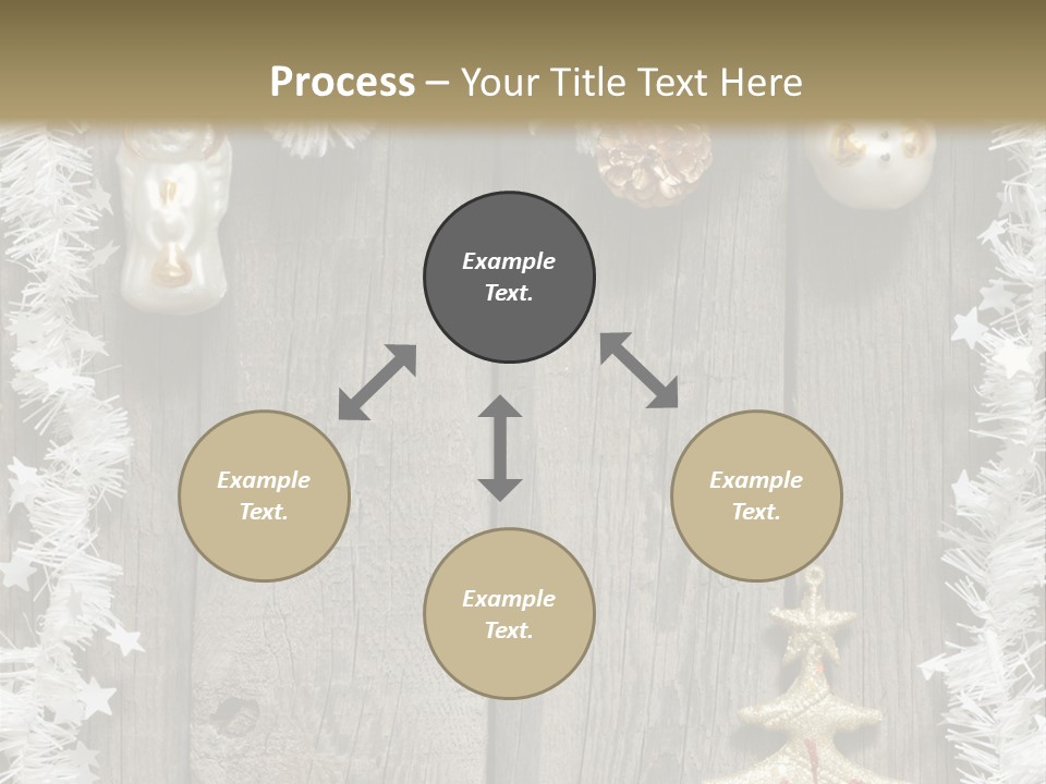 White Bauble Needle PowerPoint Template
