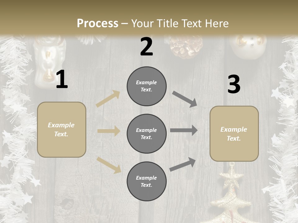 White Bauble Needle PowerPoint Template
