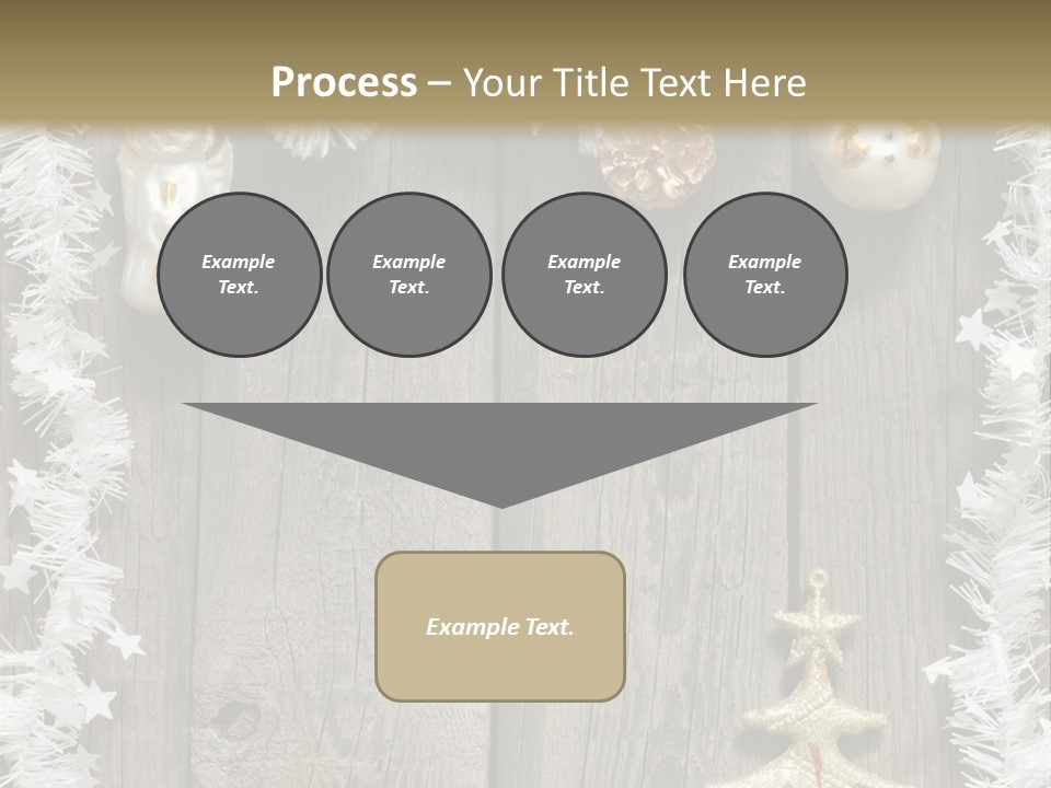 White Bauble Needle PowerPoint Template