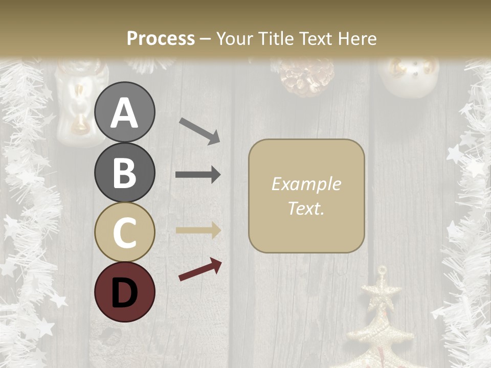 White Bauble Needle PowerPoint Template