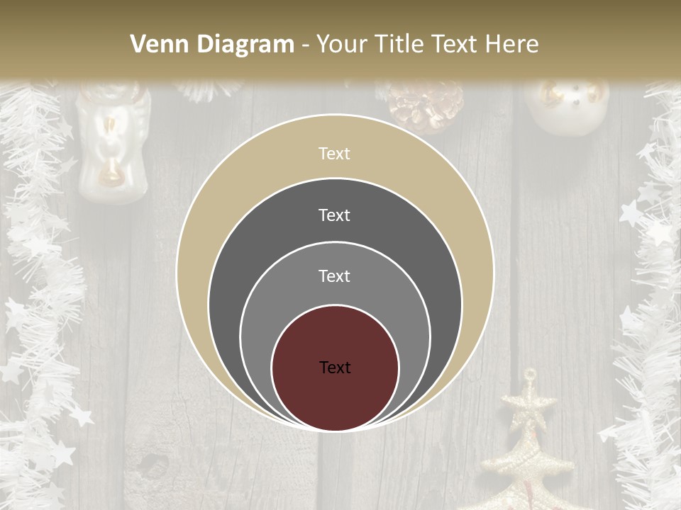 White Bauble Needle PowerPoint Template