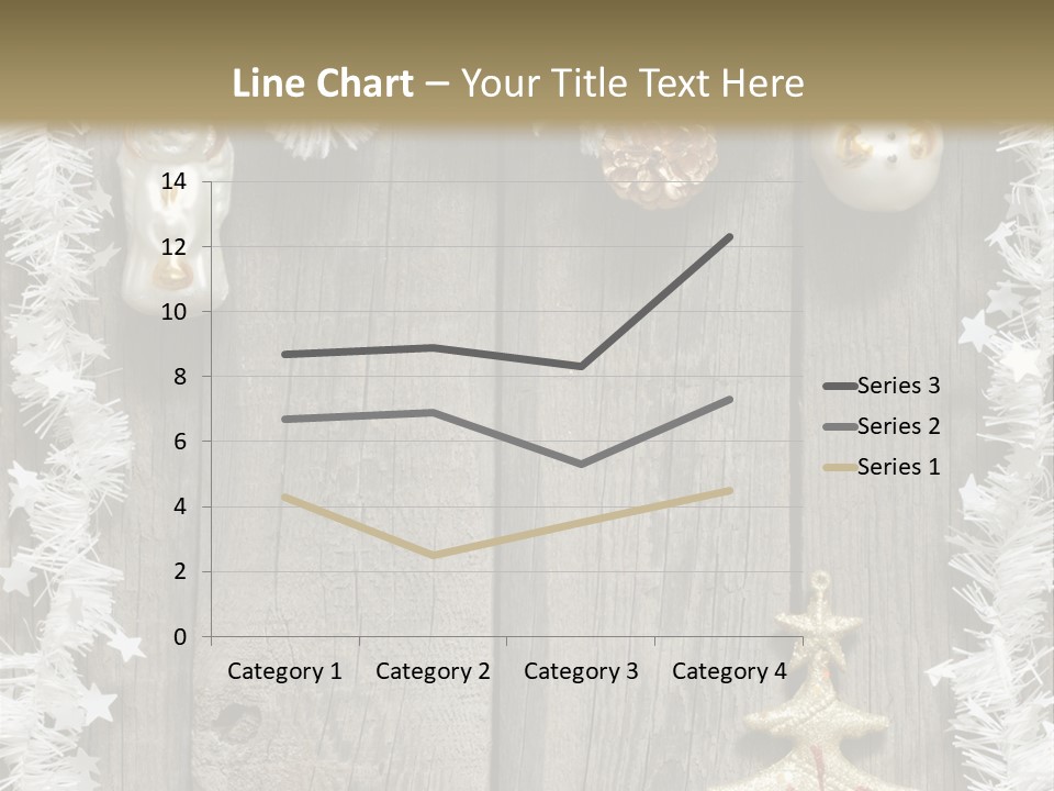 White Bauble Needle PowerPoint Template