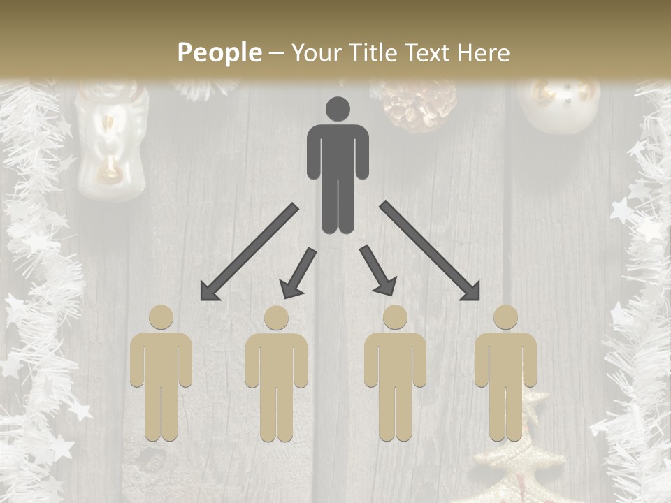 White Bauble Needle PowerPoint Template