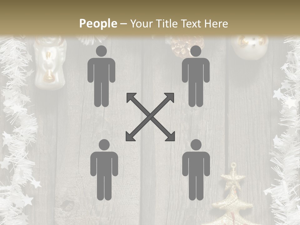 White Bauble Needle PowerPoint Template