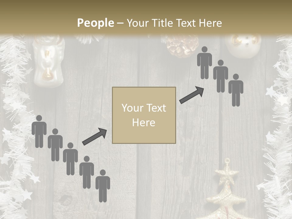 White Bauble Needle PowerPoint Template