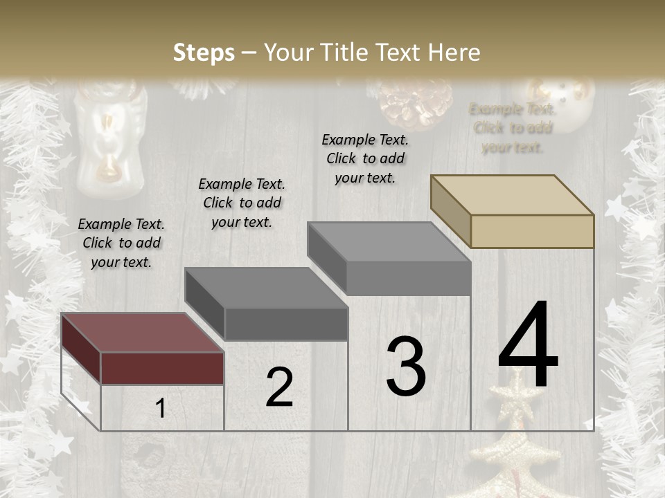 White Bauble Needle PowerPoint Template