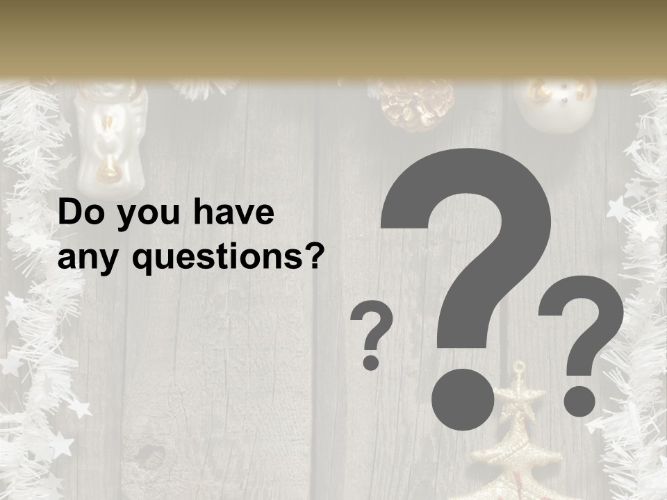 White Bauble Needle PowerPoint Template