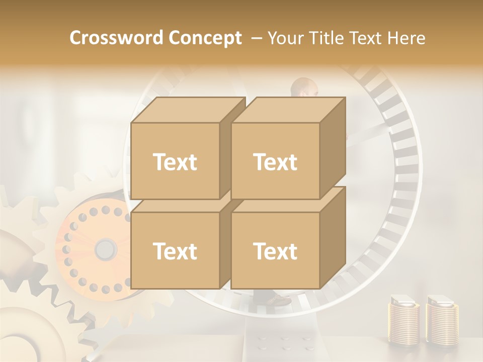 Runner Caucasian Business PowerPoint Template