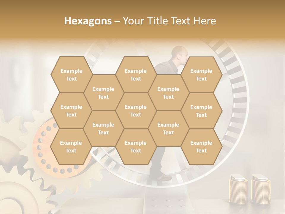 Runner Caucasian Business PowerPoint Template