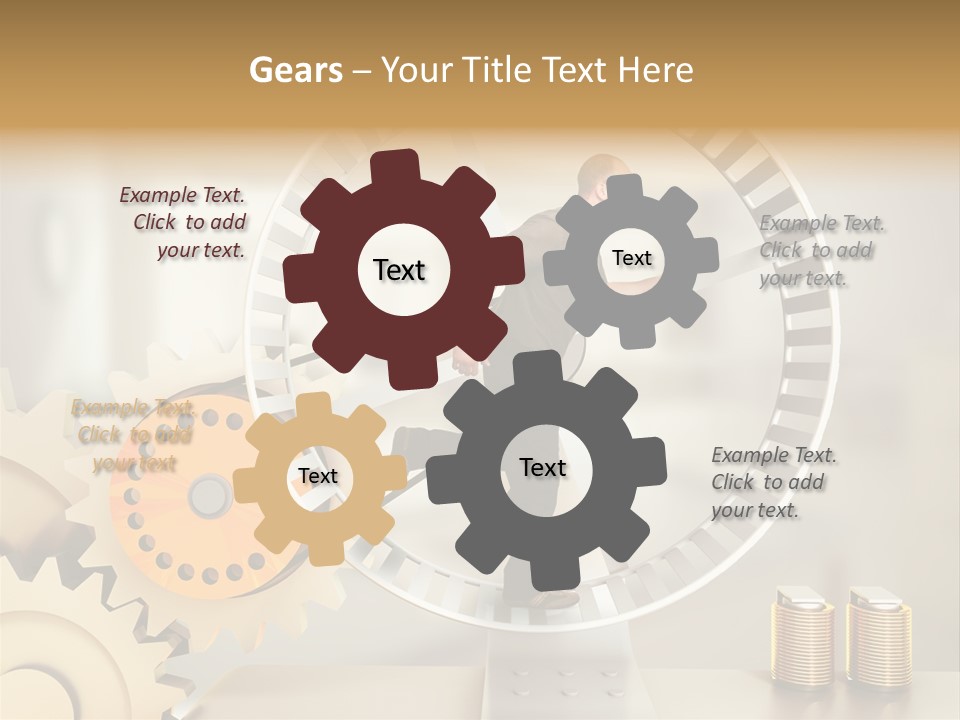 Runner Caucasian Business PowerPoint Template