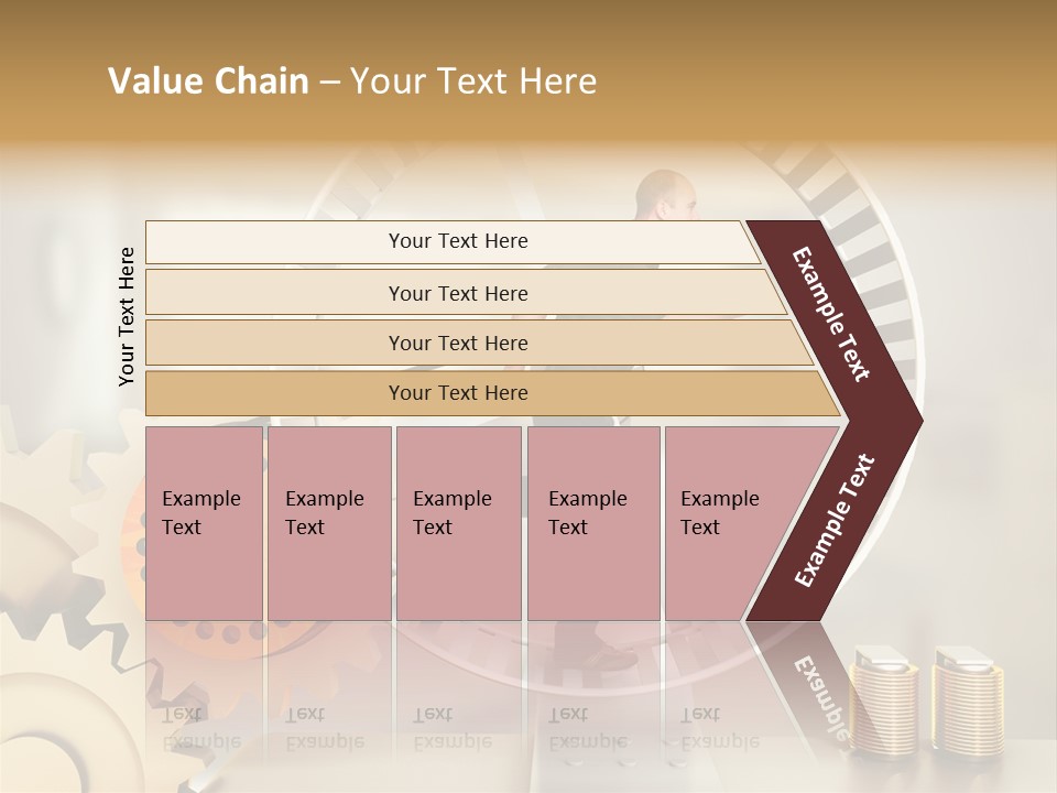 Runner Caucasian Business PowerPoint Template
