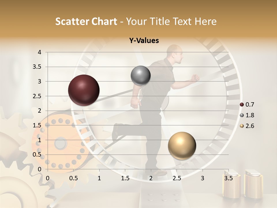 Runner Caucasian Business PowerPoint Template