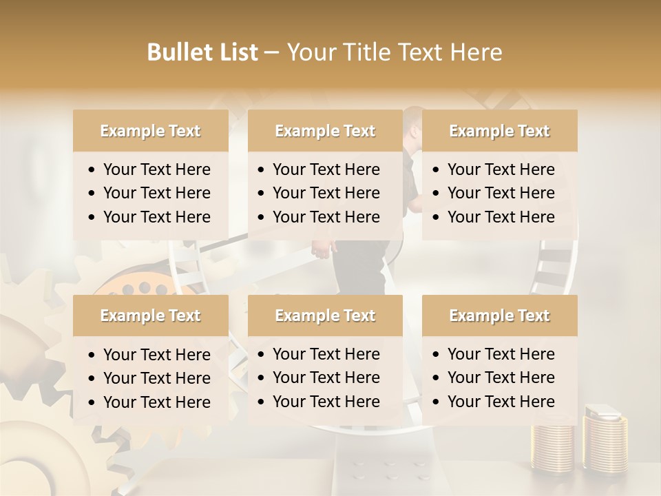 Runner Caucasian Business PowerPoint Template