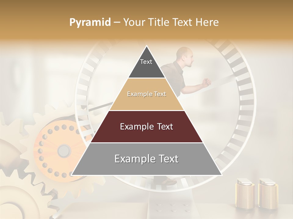 Runner Caucasian Business PowerPoint Template