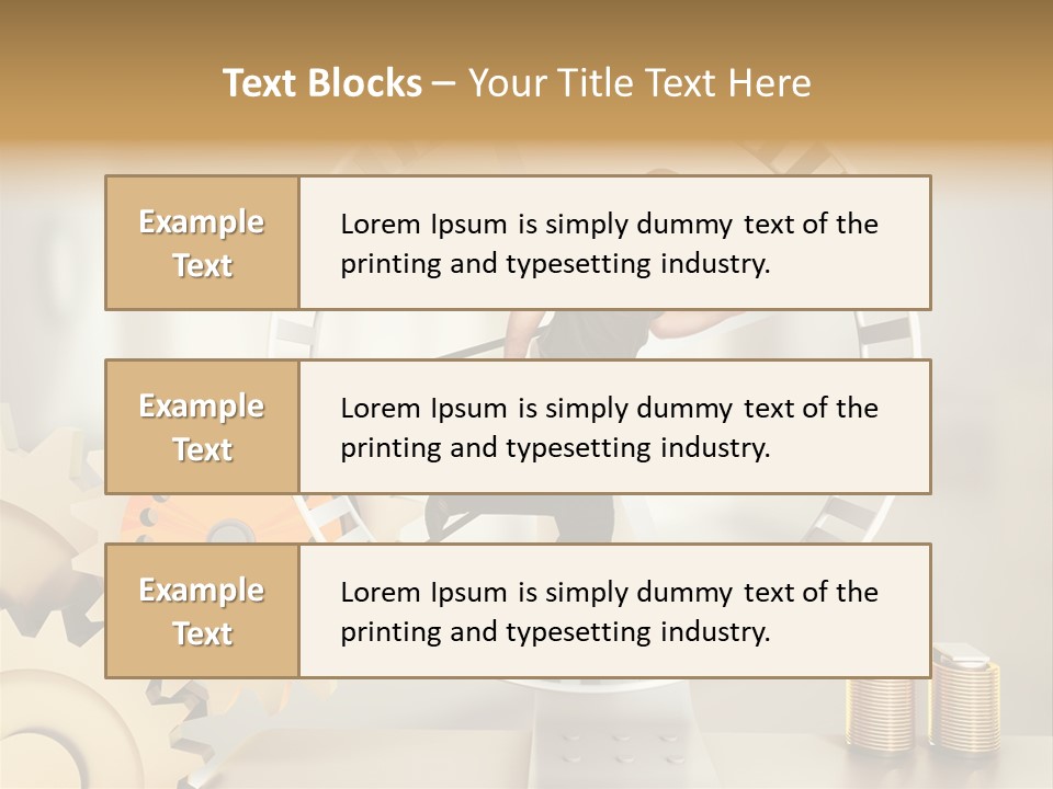 Runner Caucasian Business PowerPoint Template