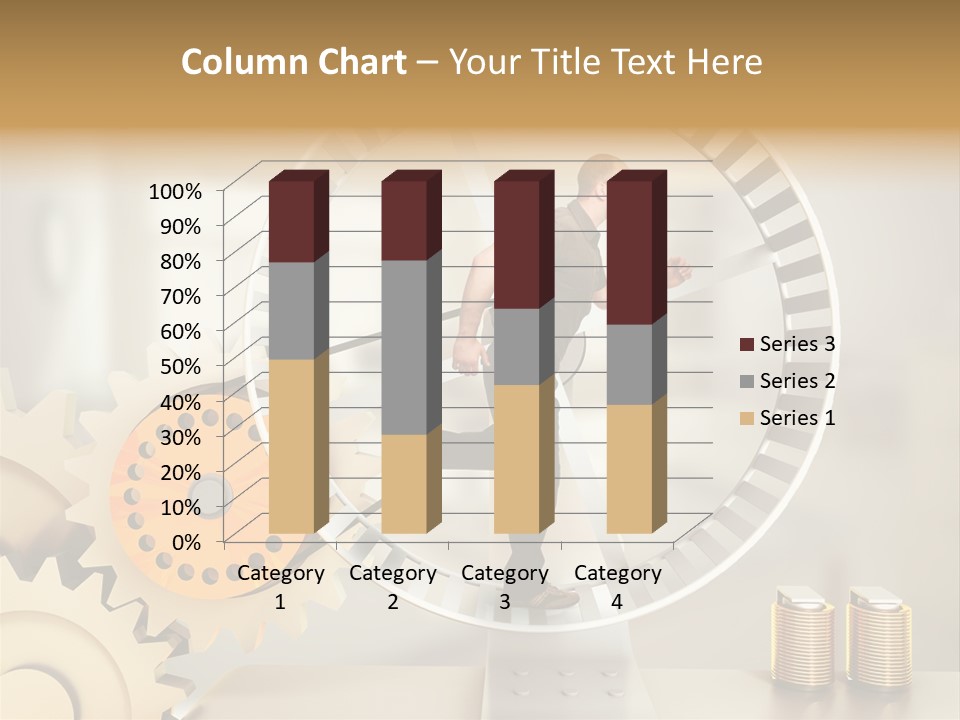 Runner Caucasian Business PowerPoint Template