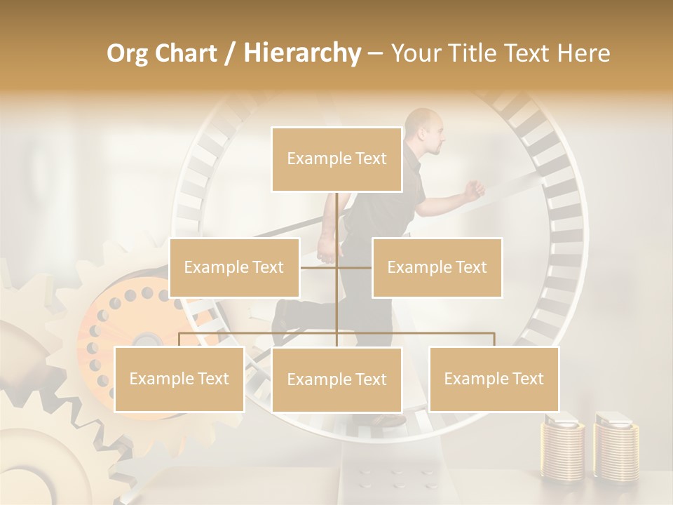 Runner Caucasian Business PowerPoint Template