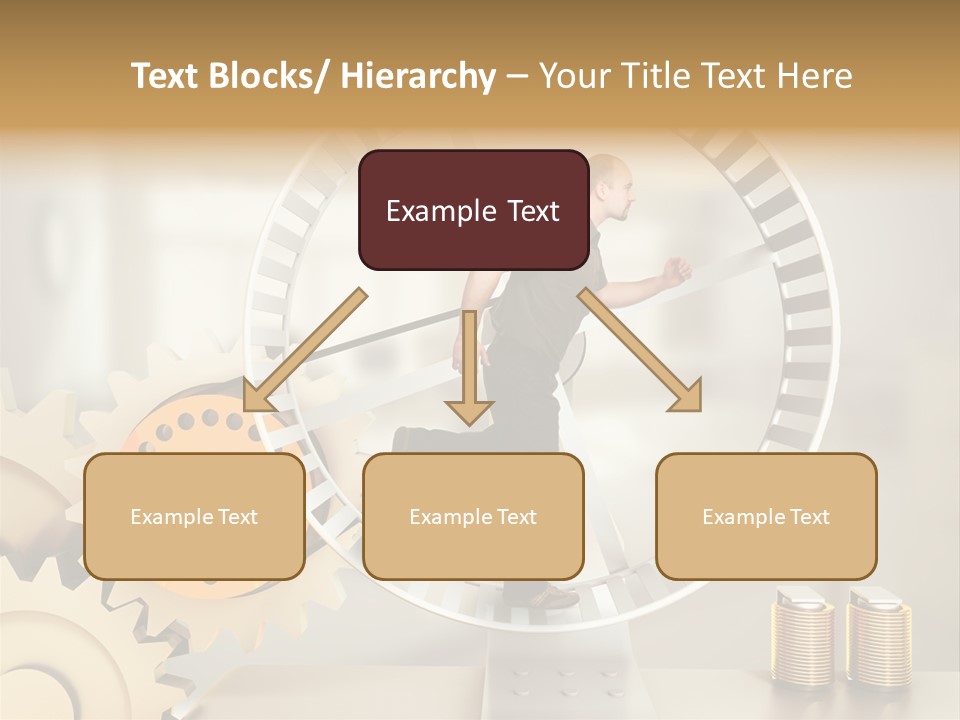 Runner Caucasian Business PowerPoint Template