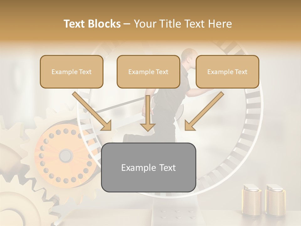 Runner Caucasian Business PowerPoint Template